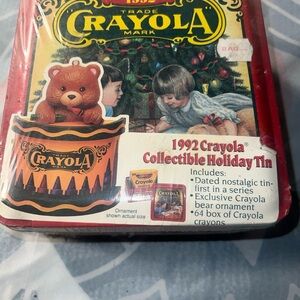 Crayola 1992 Holiday Wishes Tin